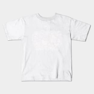 White Doodle Pumpkin Kids T-Shirt